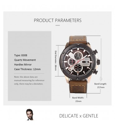 RELOJ CURREN MALLA ECOCUERO