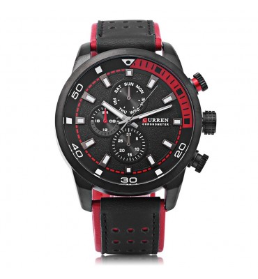 RELOJ MALLA ECOCUERO NEGRO...