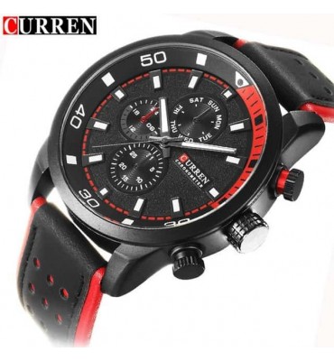 RELOJ MALLA ECOCUERO NEGRO...