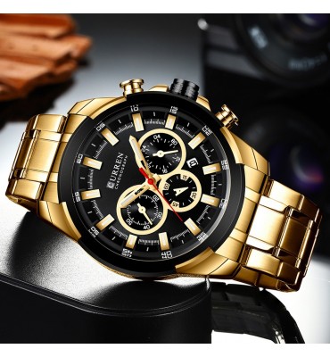 RELOJ CURREN DE ACERO...