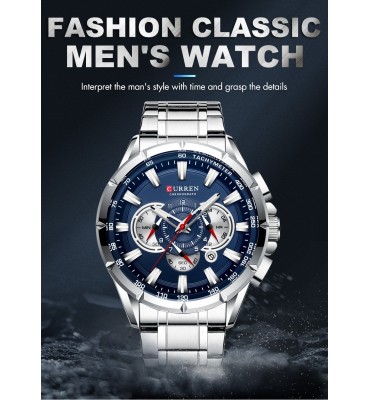 RELOJ CURREN DE ACERO...