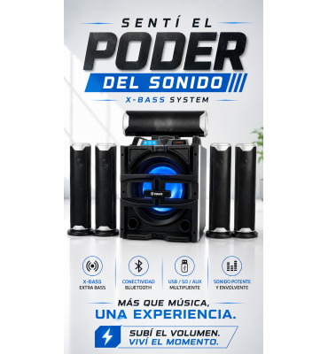 Home Theater 5.1 Subwoofer...